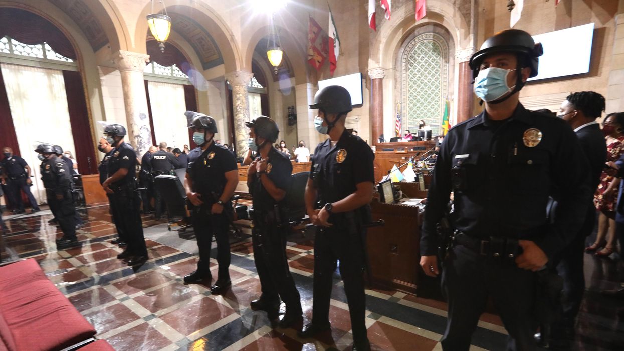 Chaos erupts at Los Angeles City Council as lawmakers vote to ban homeless encampments near schools