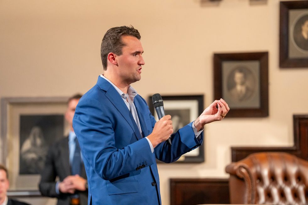 Charlie Kirk bulldozes through liberal talking points on 'toxic masculinity' in debate at Oxford