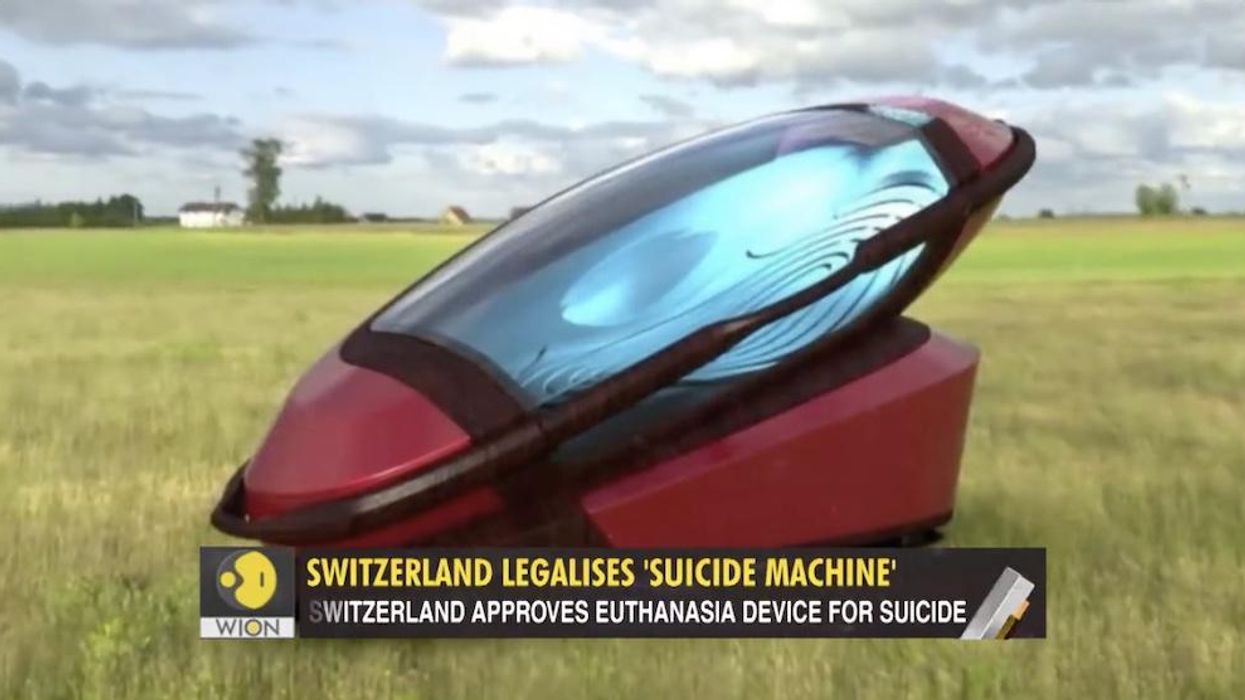 Check out the new, super-handy and 'very comfortable' Swiss suicide pod