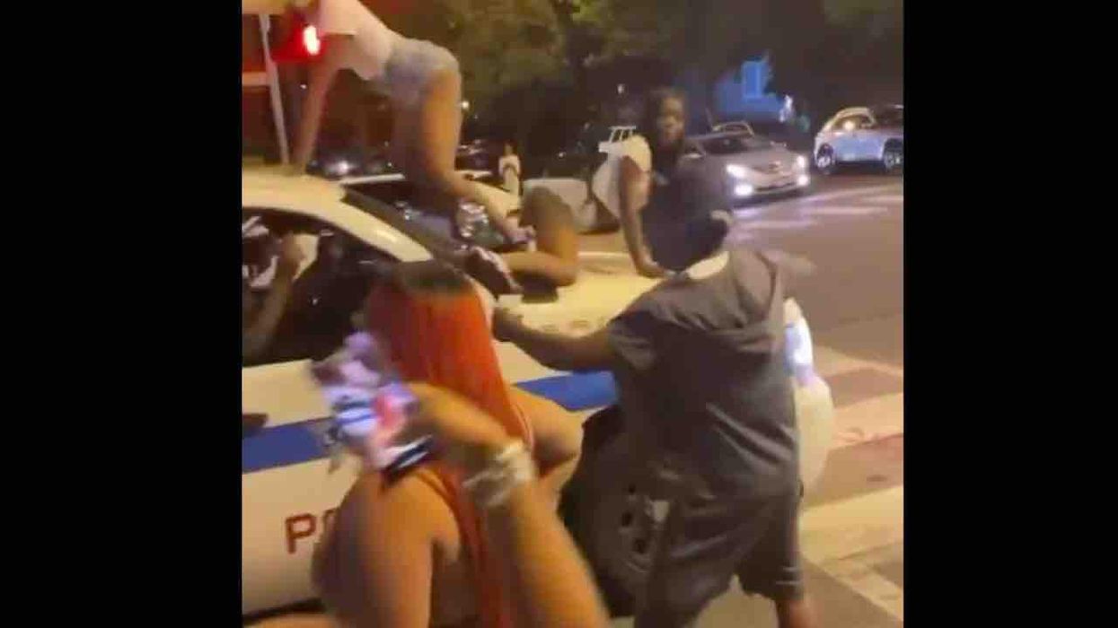 Chicago cops called out by columnist for letting women twerk on top of police vehicle, encouraging 'mayhem' in the streets