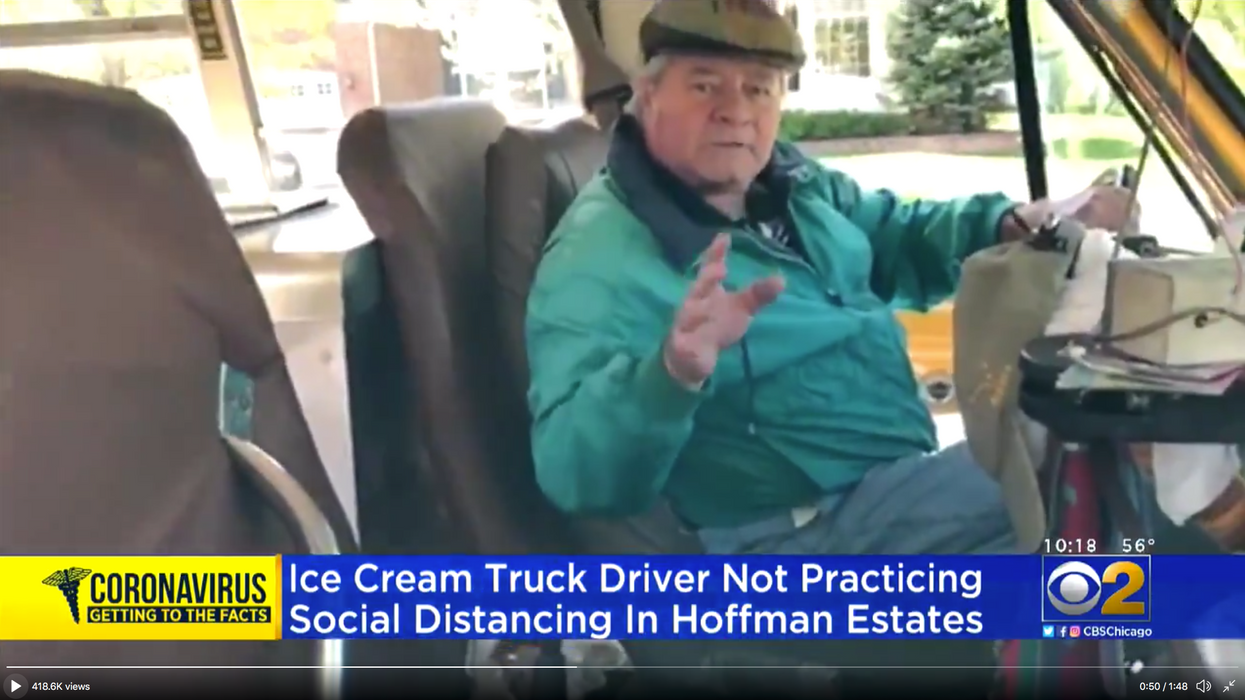 Chicago reporter hassles ice cream man about social distancing, anchor says residents should call 911 on him