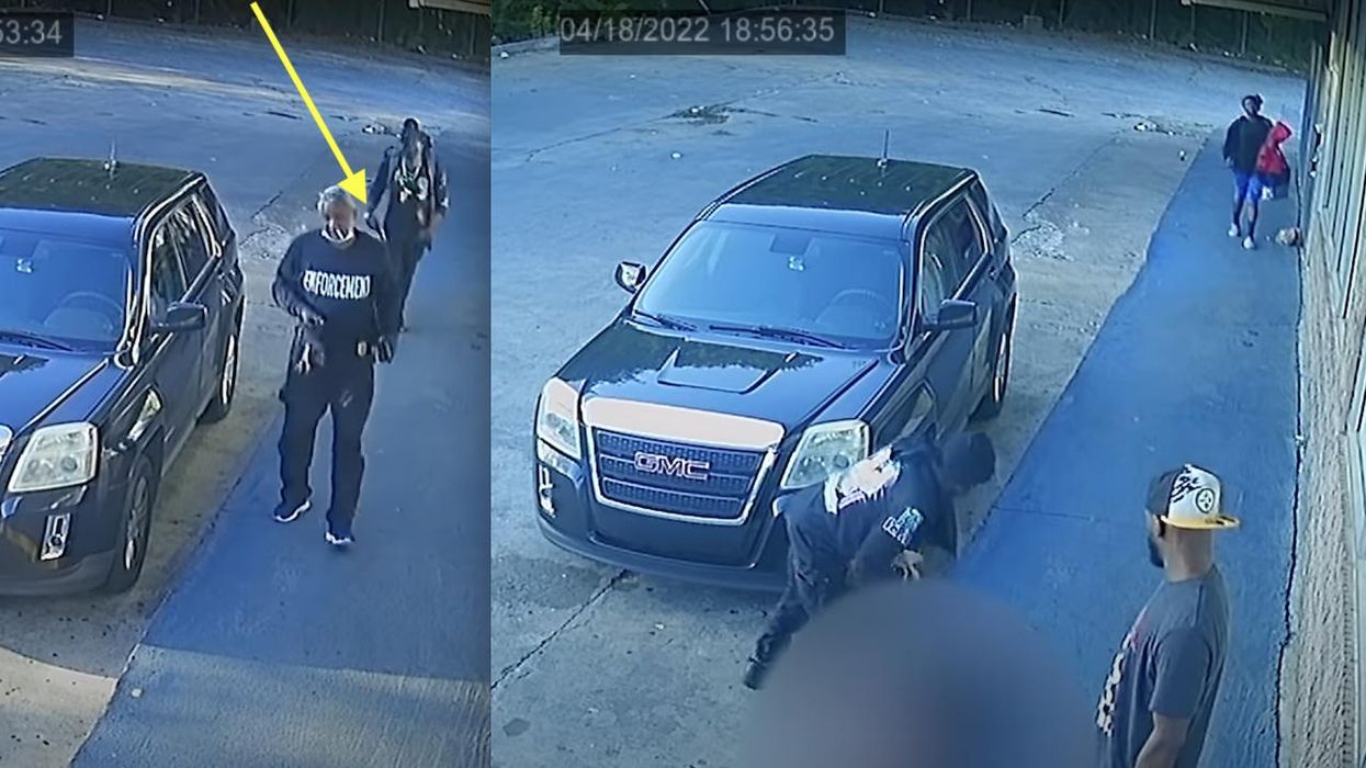 Chilling video shows moments before security guard shot dead from behind in broad daylight. Then people casually walk by body, go through pockets.
