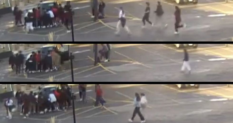 Christian students work with airman to save mother and children pinned under car: 'Oh‚ thank God‚ the kids are good'