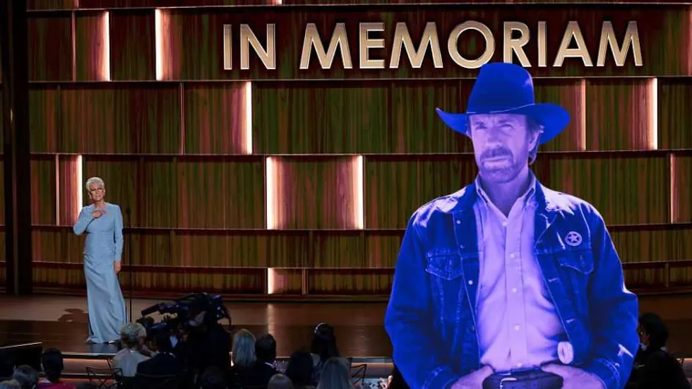 Chuck Norris died. The Emmys were still too scared to say his name.
