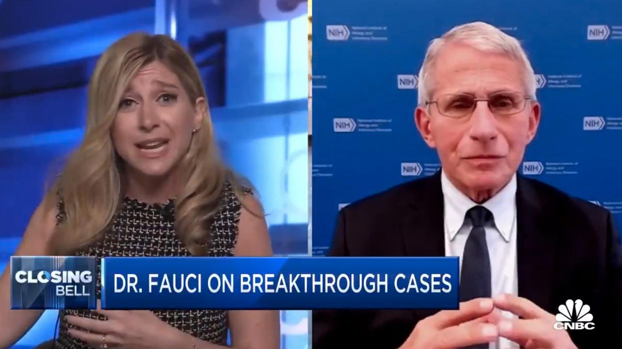 CNBC host confronts Dr. Fauci about breakthrough cases and why the CDC no longer tracks them
