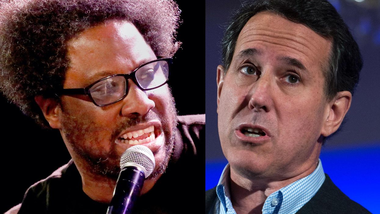 CNN host Kamau Bell calls Rick Santorum a white supremacist for uttering the phrase 'We birthed a nation'