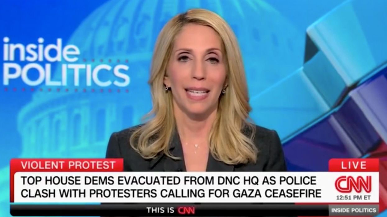 CNN host says the quiet part out loud about violent left-wing protest outside DNC HQ — then she tries to retract it