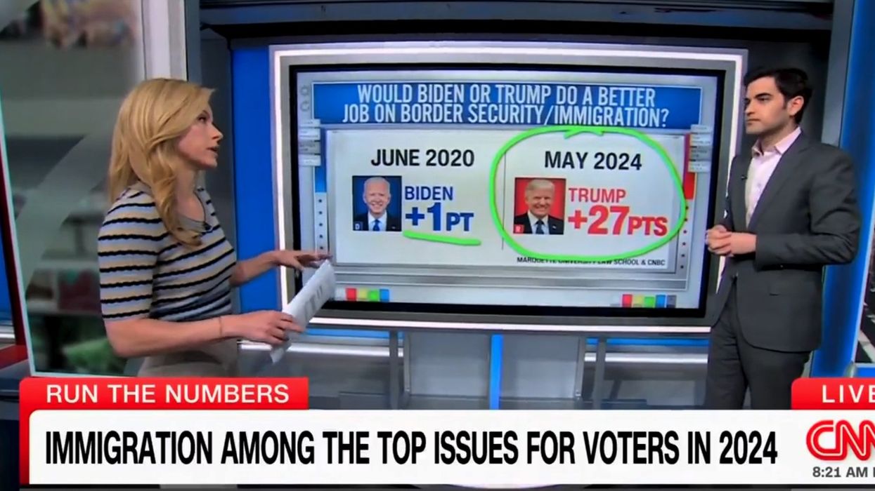 CNN host tries to bait poll expert into bashing Trump on immigration — but the facts get in the way: 'No sign of a backlash'