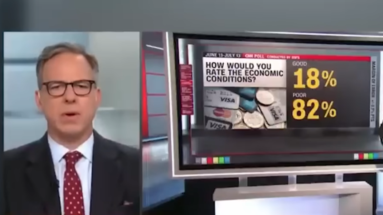 CNN's Jake Tapper finds out how bad Americans think Biden is at his job — and his reaction is PRICELESS