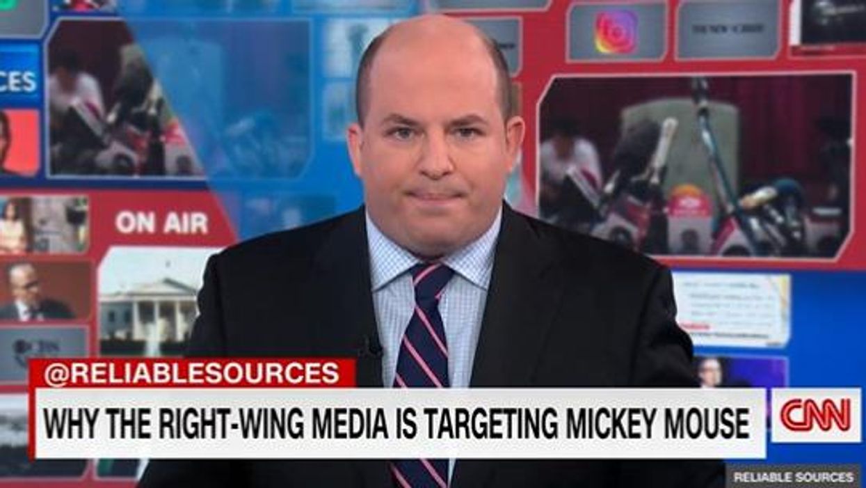 CNN’s Brian Stelter says Fox News 'really actually' must STOP picking on Mickey Mouse