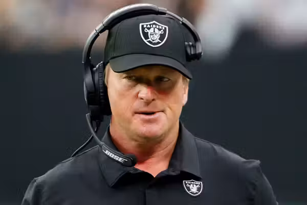 Coach Jon Gruden screams at fan in must-see pro-America rant over NFL's international schedule