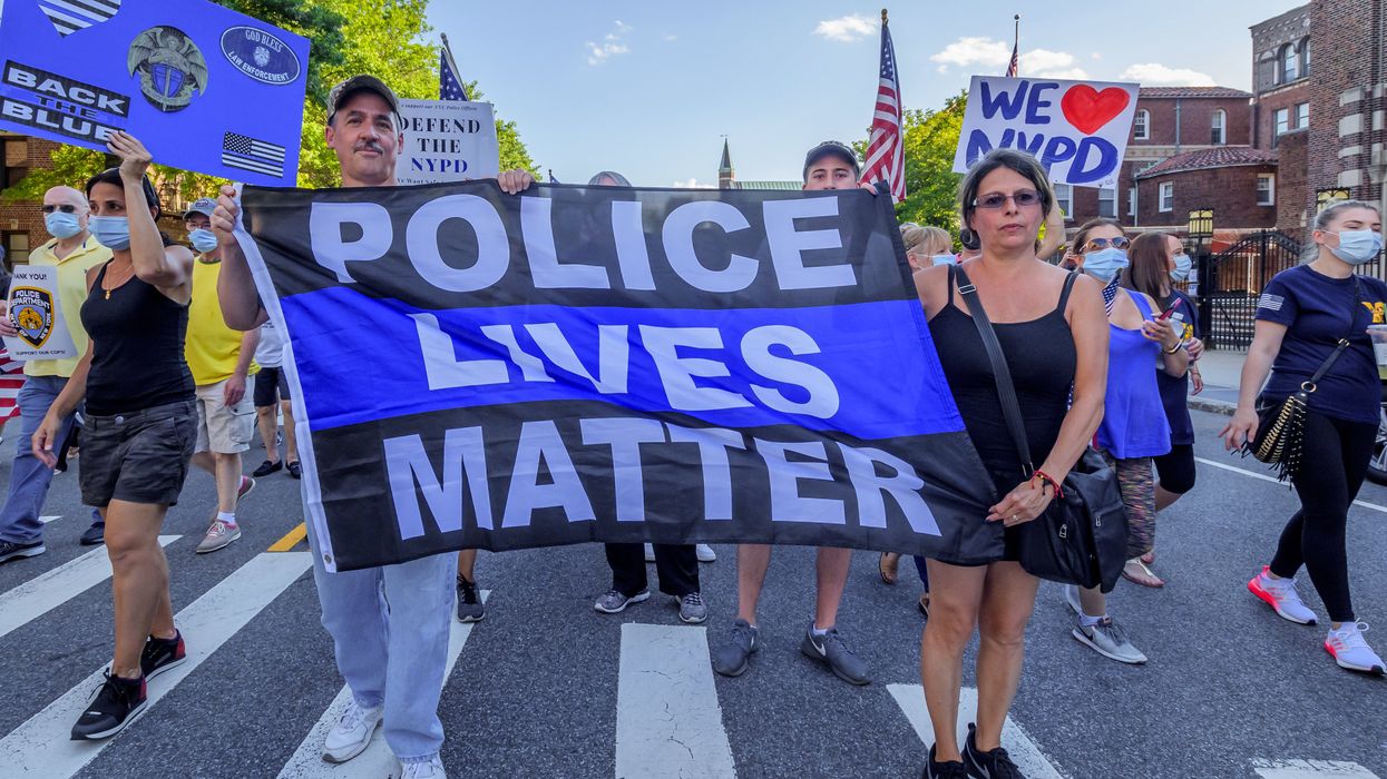 College students outraged when school refuses to stop pro-Trump, 'Back the Blue' rally — that was taking place off-campus