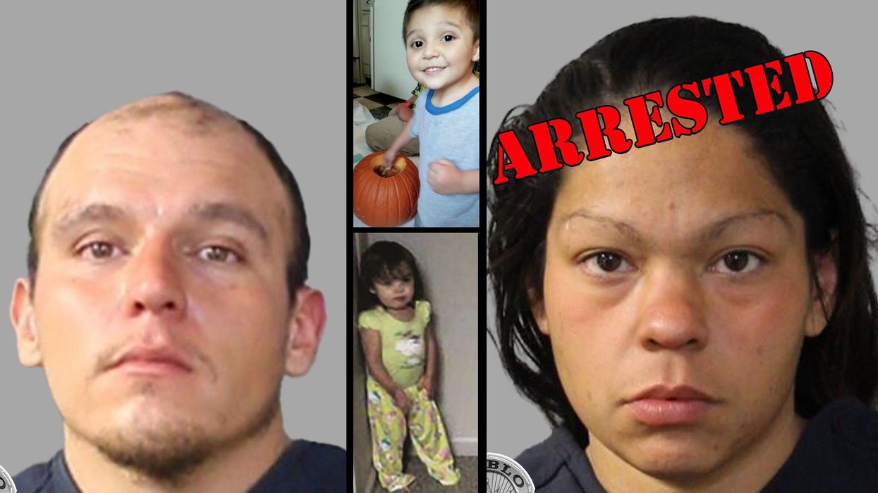 Colorado duo arrested after children's remains found encased in concrete, stuffed in suitcase