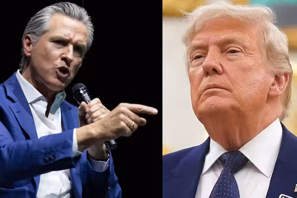 'Come after me': Gavin Newsom challenges Trump after claiming DOJ is investigating his wife