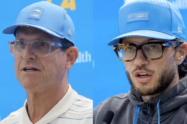 Company pushing 'post-binary' athletes gets support from LA Chargers coaches at pro-women's sports event