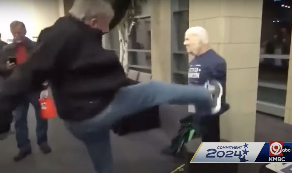 Condemnation erupts after Biden effigy clothed with 'Let's Go Brandon' T-shirt gets kicked‚ swatted at Republican fundraiser