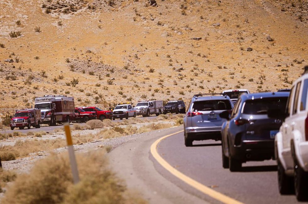 Container of lithium-ion batteries falls off truck, ignites, causing nearly 48-hour shutdown on I-15 between LA and Las Vegas