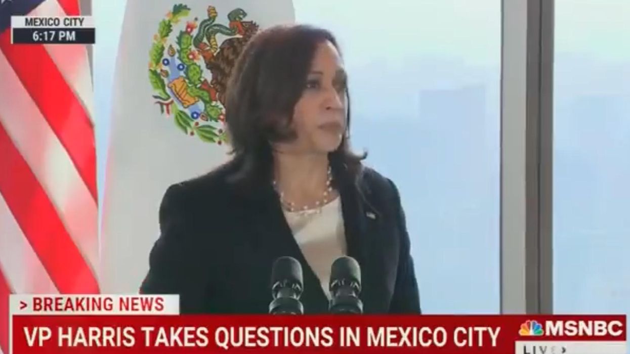 Controversy erupts when purported Univision reporter tells Kamala Harris, 'I voted for you,' before question