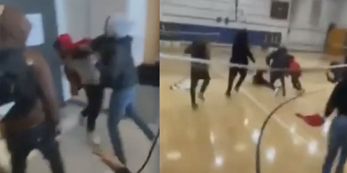 NextImg:Cops charge 14-year-old male with murder after 15-year-old male fatally stabbed during brawl in high school caught on video | Blaze Media