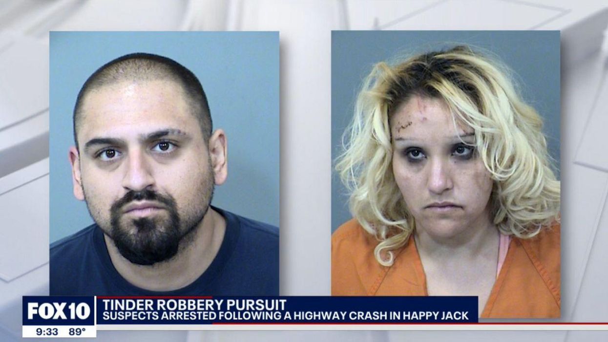 Couple uses fake Tinder profile to rob unsuspecting date at gunpoint, leads Phoenix cops on multi-city car chase