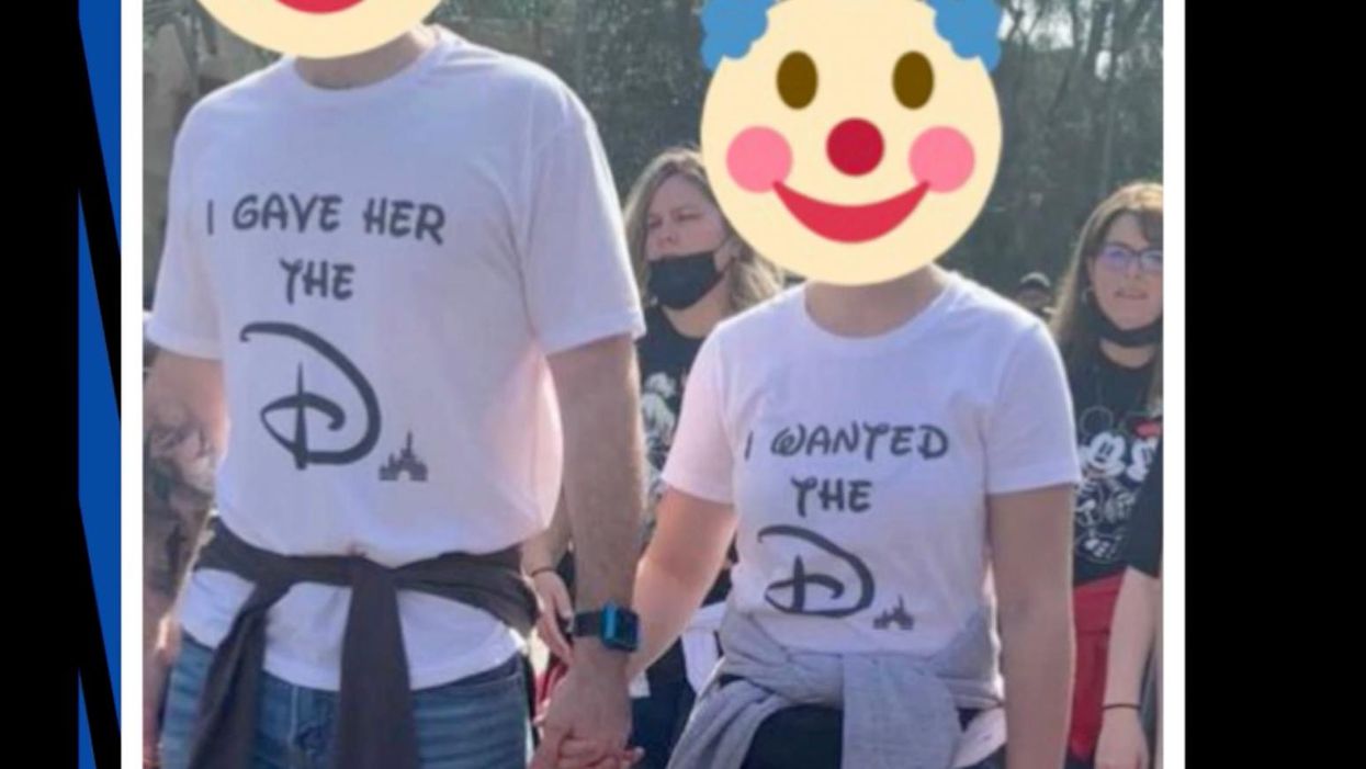 Couple wearing sexually suggestive Disney shirts divide the internet over whether Disney should ban offensive T-shirts inside parks