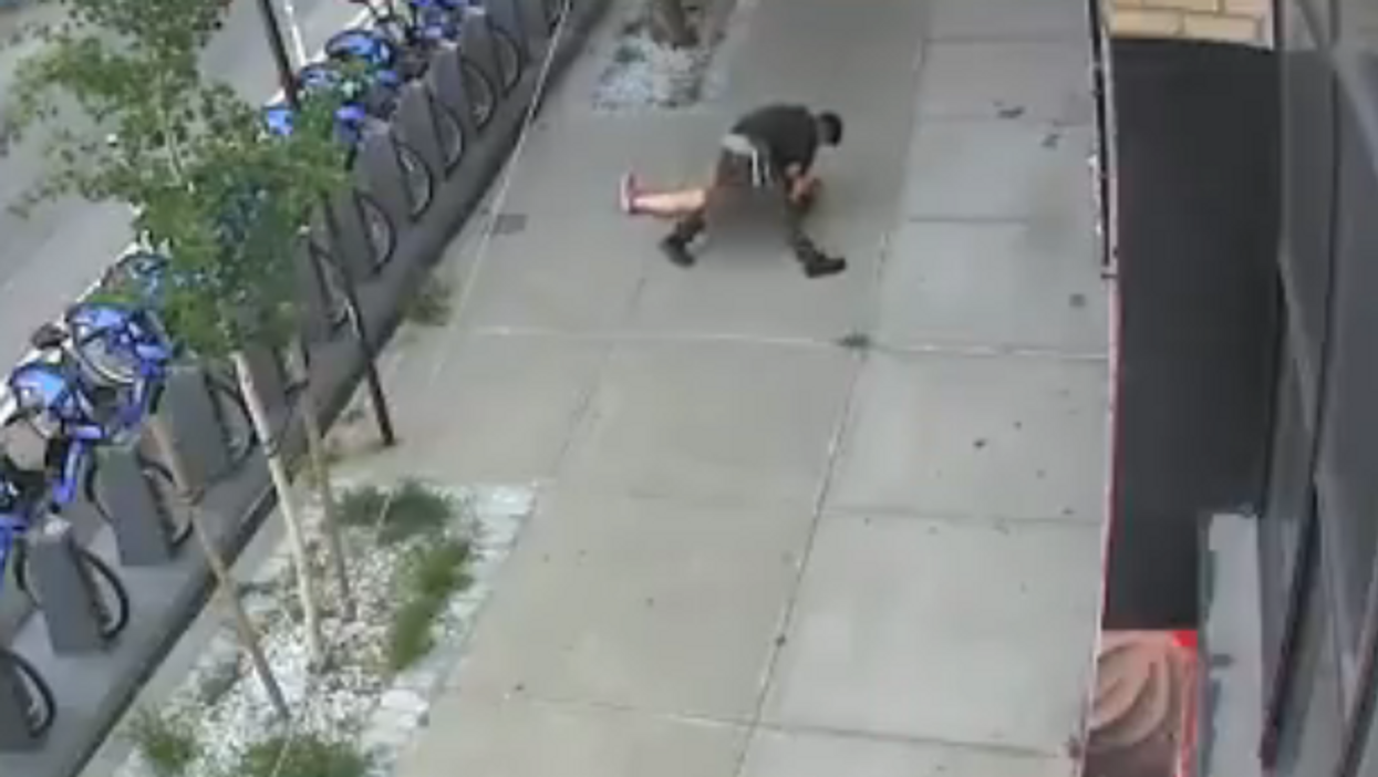 Creep caught on video tackling woman and groping her in broad daylight in Brooklyn