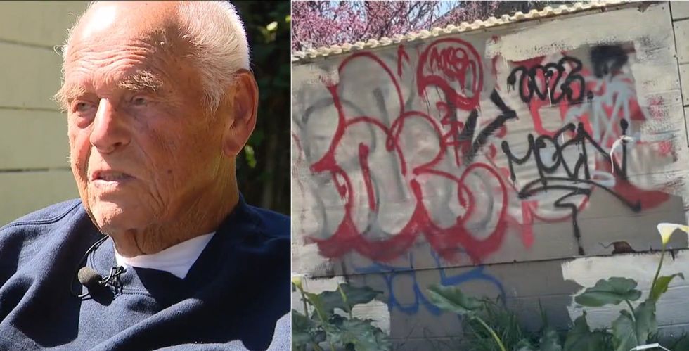 Crime-ridden Oakland orders 102-year-old man in wheelchair to remove graffiti from fence or face thousands in fines