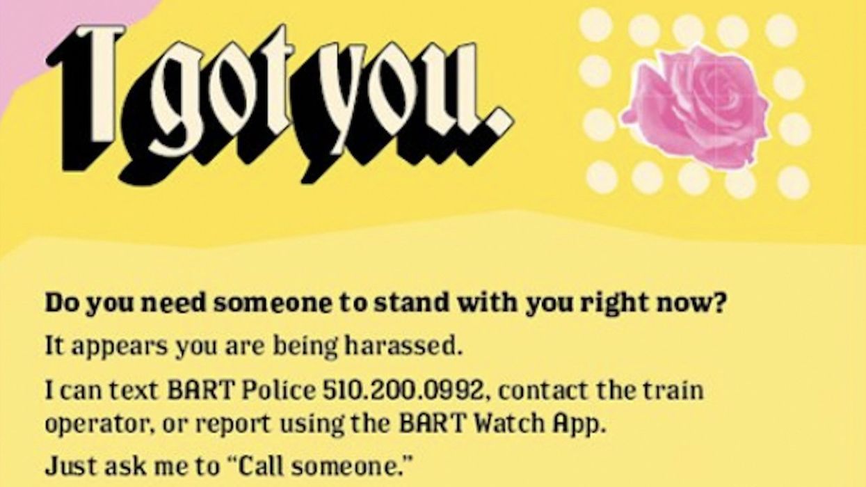 Critics savagely mock 'bystander intervention cards' from Bay Area transit system to be handed out amid harassment situations