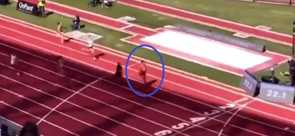 Crowd boos as boy wins girls' state championship track and field race in Oregon