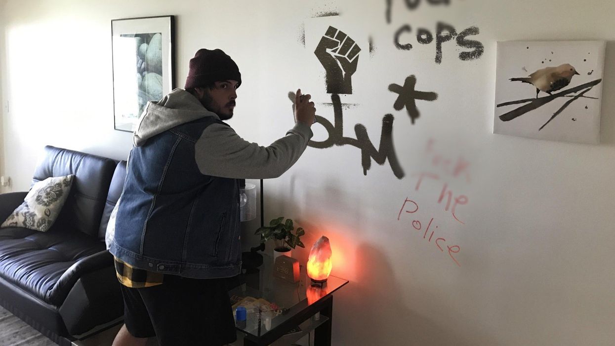 Crowder team books stay at CHAZ 'warlord' Raz Simone's Airbnb, graffitis the walls in 'CHAZ tribute'
