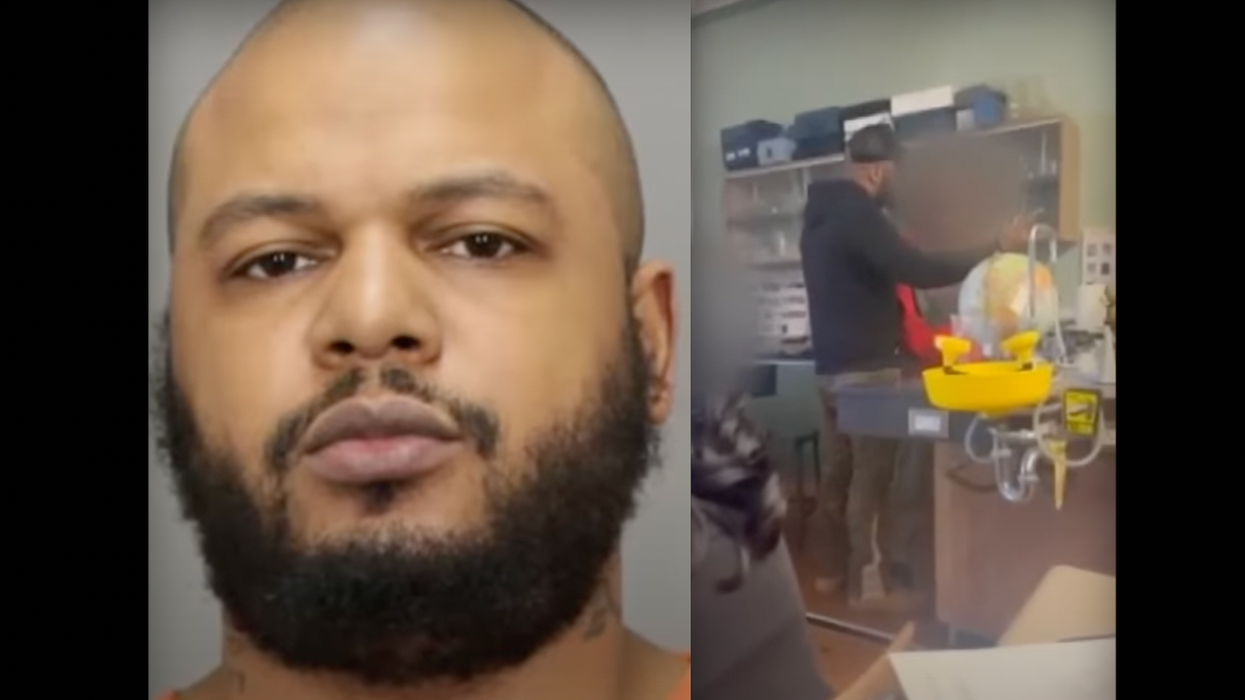 Dad enters HS classroom, confronts student for allegedly bothering his daughter. Dad now charged for making threats, assault.