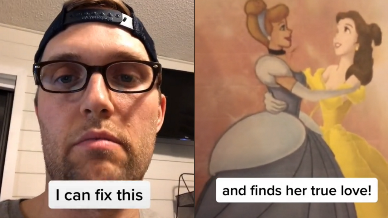 Dad goes viral for woke ​makeover​ of classic Disney fairy tales — and reactions are mixed