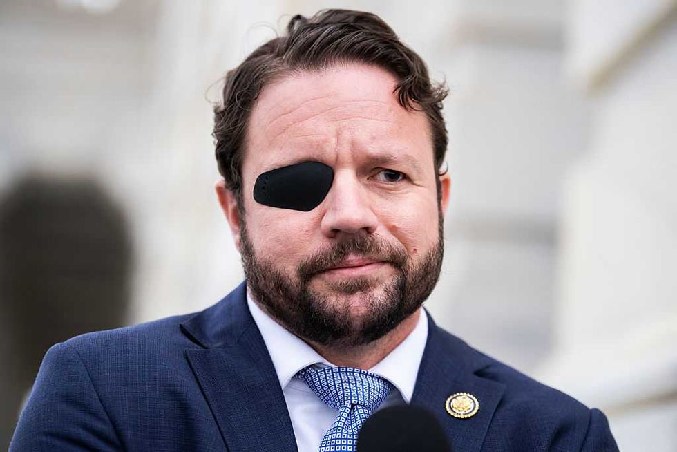 Dan Crenshaw blames voters, 'conspiracies' for humiliating loss in whiny interview with Margaret Brennan