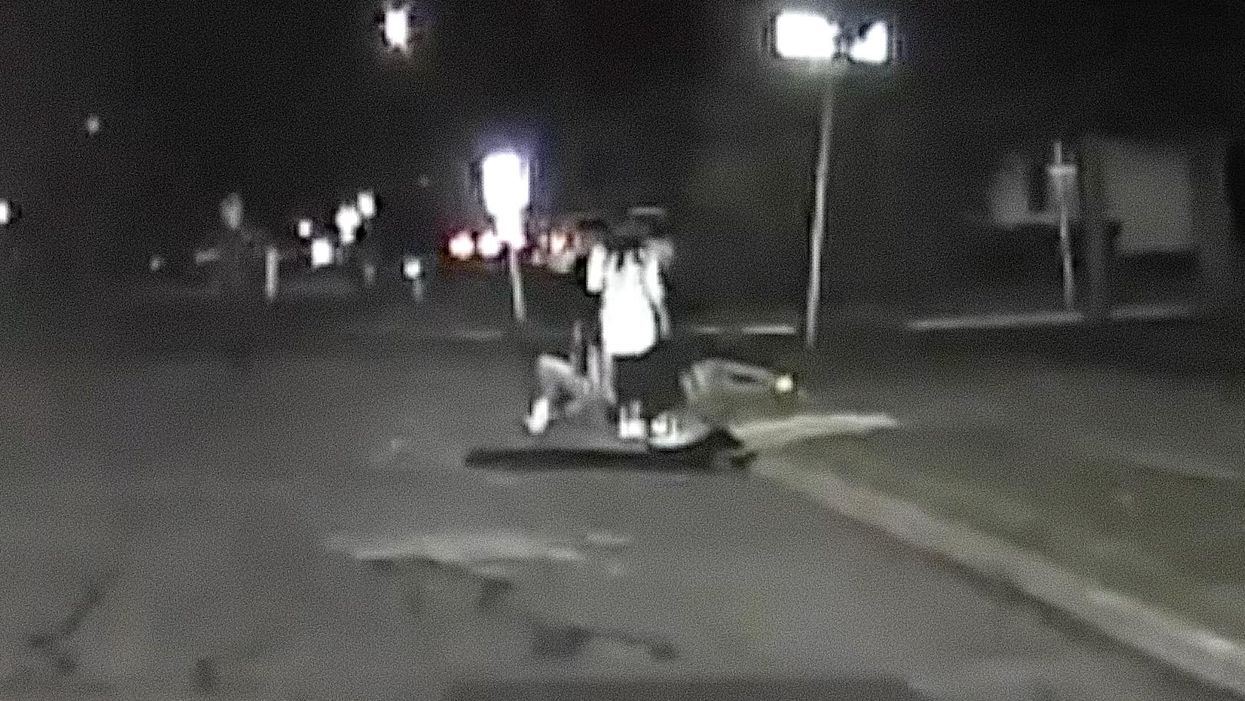 Dashcam video captures the moment suspects swarm, beat, strangle police officer during traffic stop