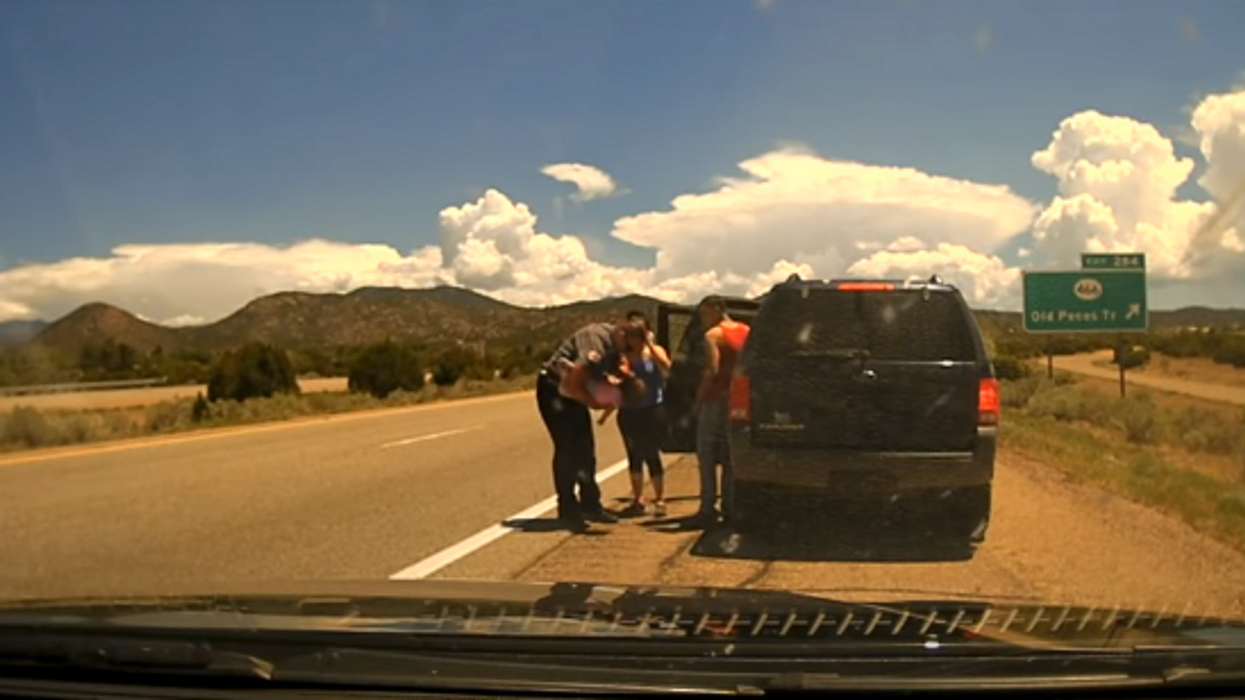 Dashcam video shows moment officer saves a choking toddler's life