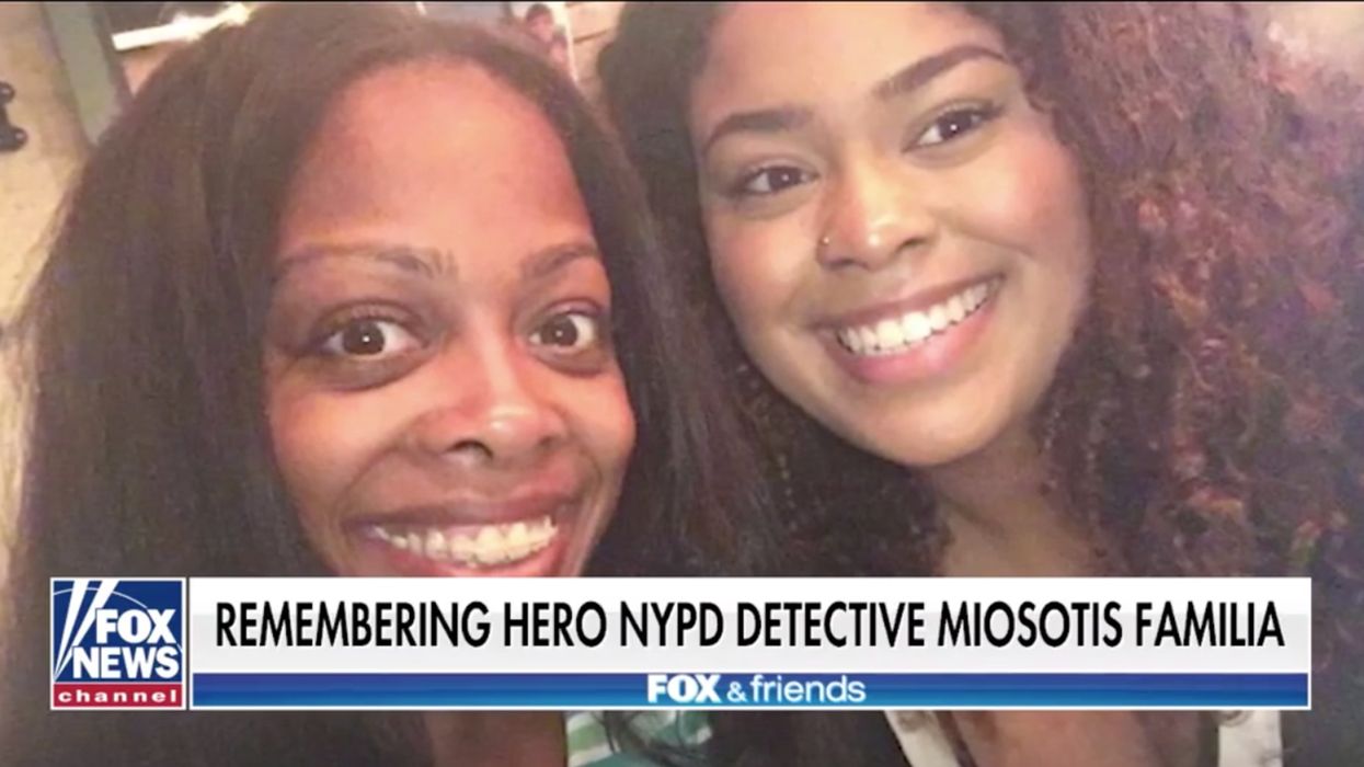Daughter of slain NYPD officer gets emotional delivering remarks about dehumanizing cops