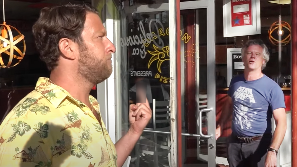 Dave Portnoy confronted by angry pizza shop owner citing New York Times hit piece as evidence his pizza reviews hurt small businesses