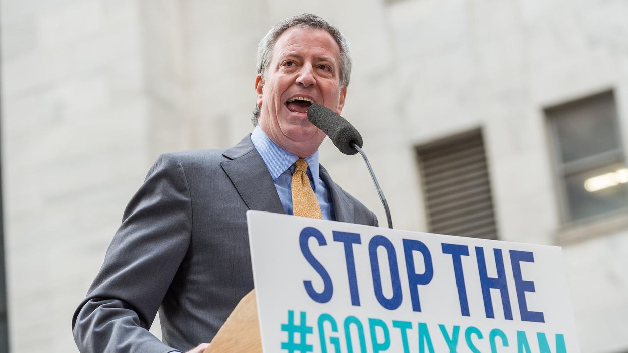 De Blasio calls for higher taxes on the wealthy but refuses to reveal exactly whom he would label as 'rich' — and seems unsure of what 'wealthy' actually means