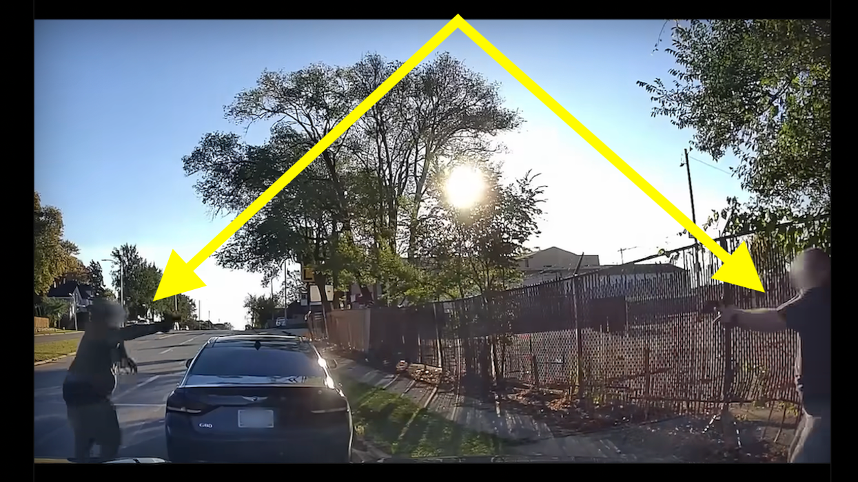 Deadly shoot-out between off-duty cop and male who pistol-whipped him caught on police dashcam video