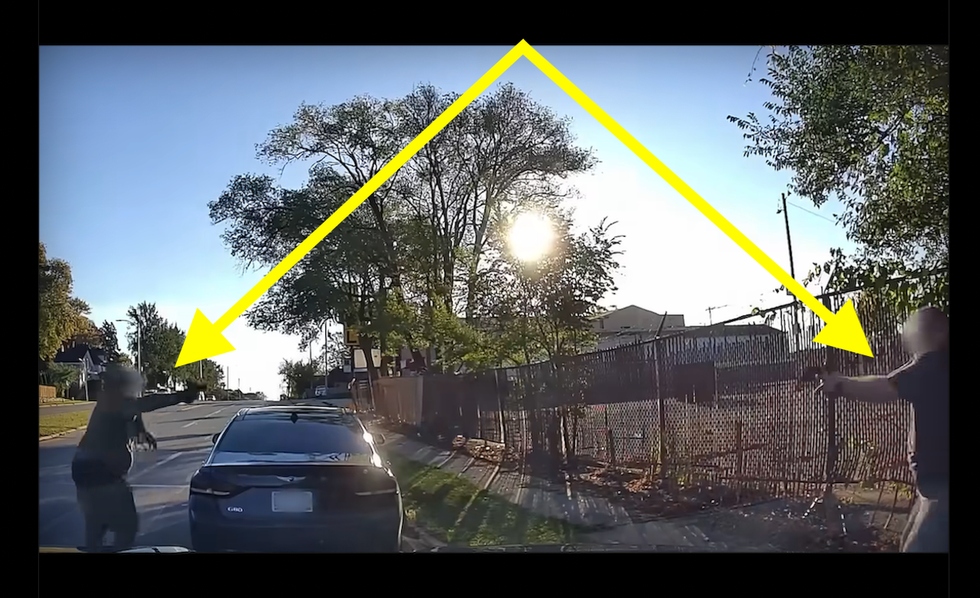 Deadly shoot-out between off-duty cop and male who pistol-whipped him caught on police dashcam video