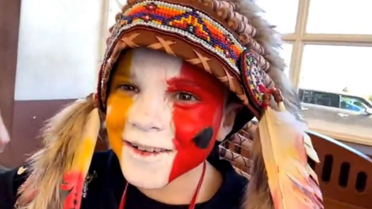Deadspin vilified a young Chiefs fan over face paint. The boy just did his painted victory dance in person at the Super Bowl.