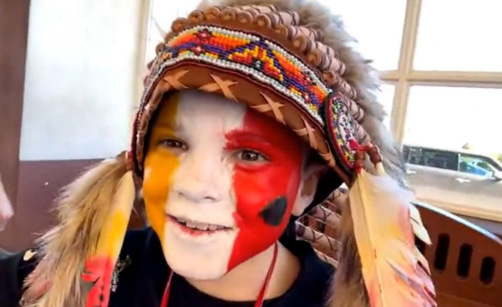 Deadspin vilified a young Chiefs fan over face paint. The boy just did his painted victory dance in person at the Super Bowl.