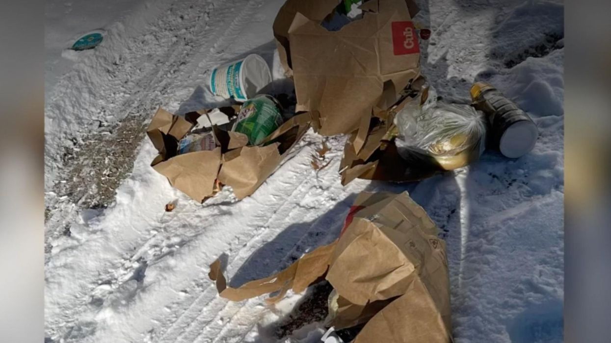 Delivery driver destroys elderly couple's groceries after discovering police 'thank you' sign in front yard — but the internet opens its pocketbooks to help