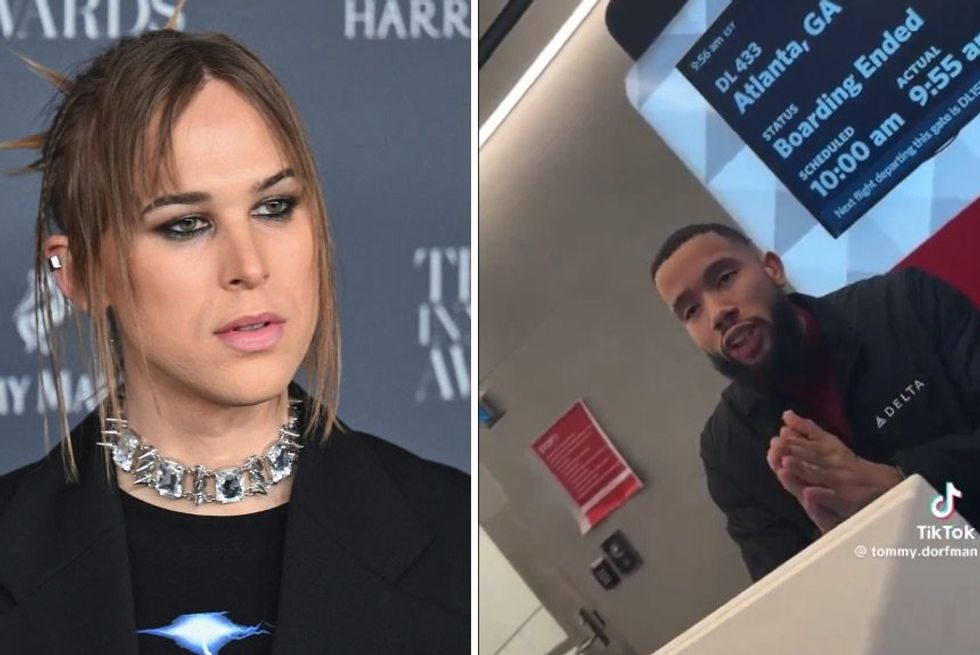 Delta Airlines employee stands up to transgender bully causing scene at airport gate over pronouns: 'Human rights violation'