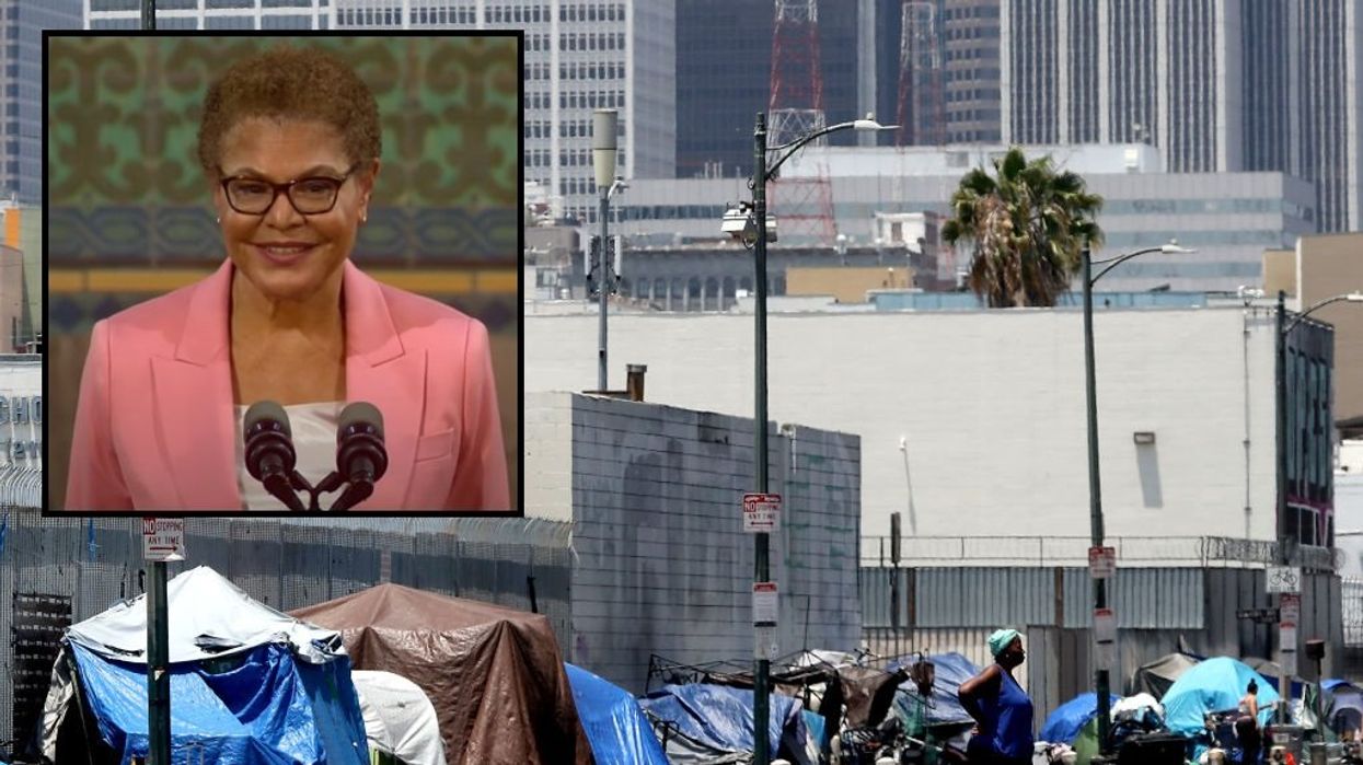 Dem mayor of LA begs rich people to help pay to house the homeless