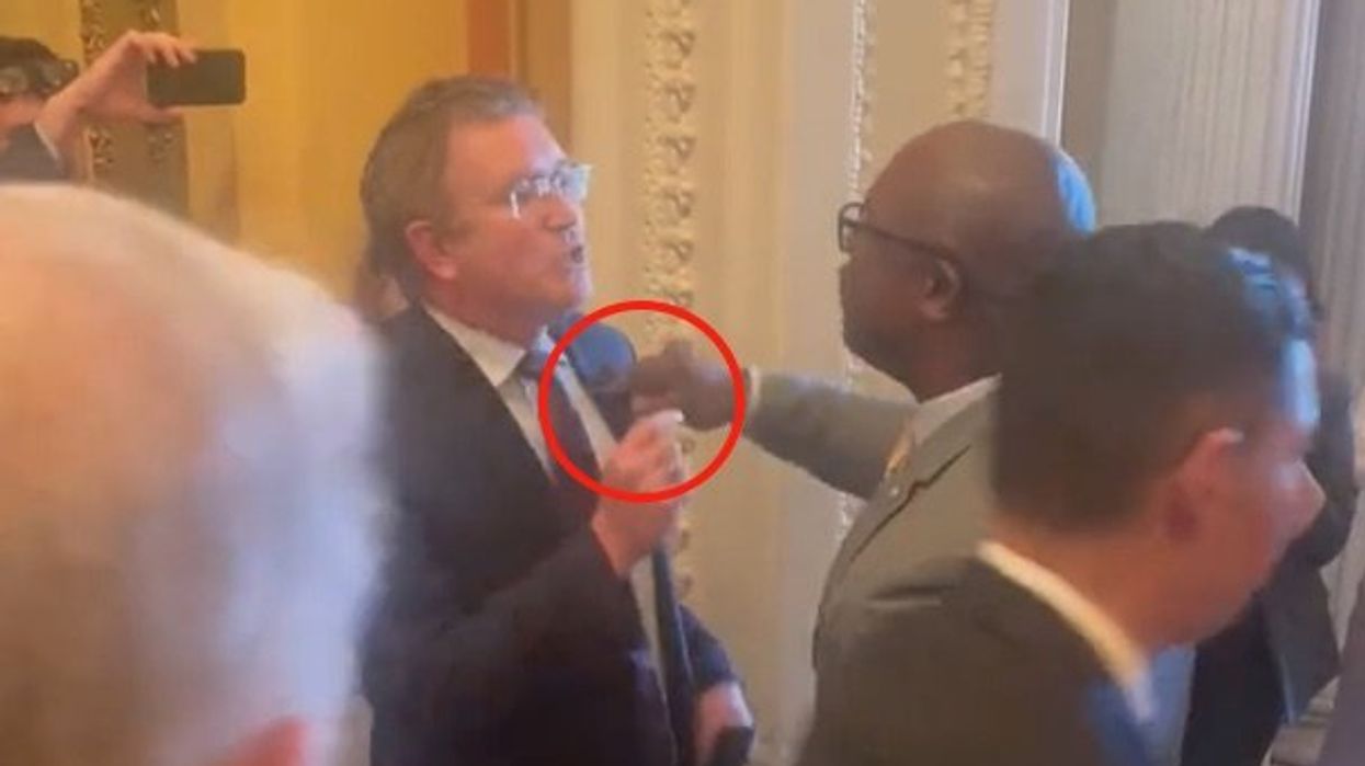 Dem screams at 'gutless' Republicans in halls of Congress over guns — then Rep. Massie confronts him with truth