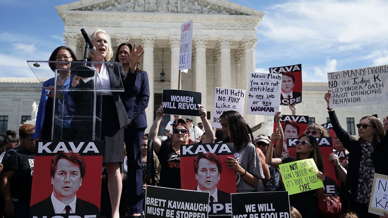 Dem senators who vehemently opposed Brett Kavanaugh and believed his accusers exonerate Joe Biden