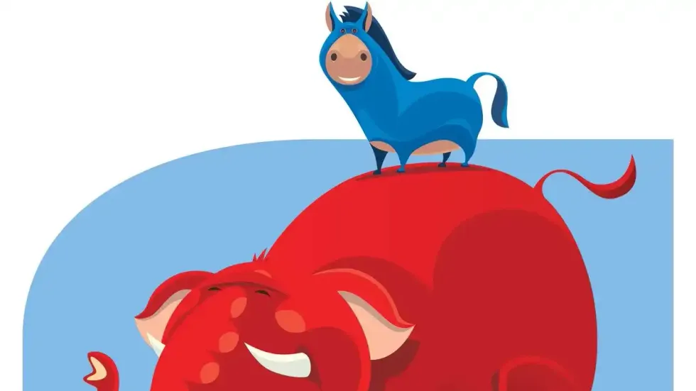 Democrats may ride a blue wave on a red script