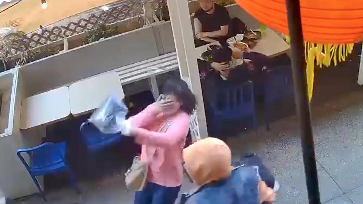 Disturbing video captures vicious unprovoked attack on Asian woman in NYC