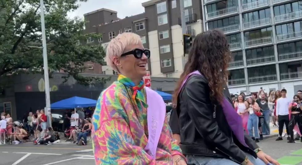 'Do you think it's fair?' Megan Rapinoe laughs at question about boys competing against girls at a young age